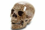Realistic, Polished Wavellite Skull #378736-2